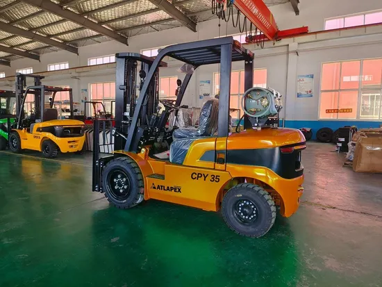 Chariot élévateur à essence bicarburant Cpy35, 3,5 tonnes, essence, gaz, GPL, avec mât triplex