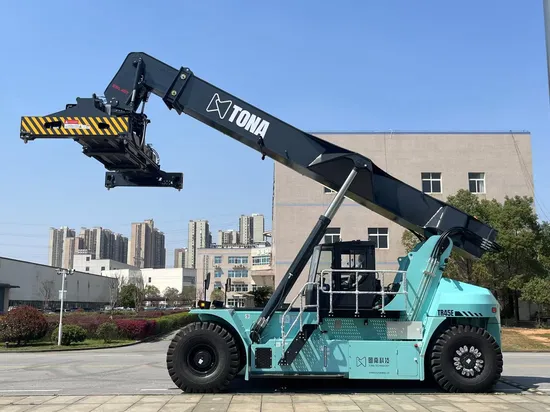 Le gerbeur électrique pour conteneurs est doté d'une protection contre les surcharges