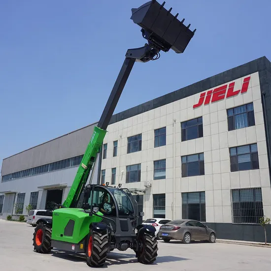 Chariot télescopique compact de 7 m et 3 t, personnalisé par le fabricant, avec fourche hydraulique