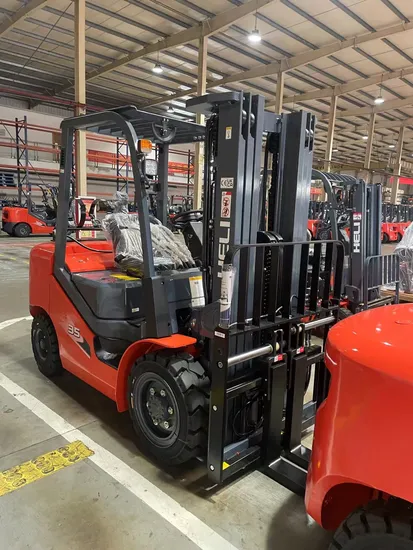 Chariot élévateur héliporté GPL/gaz Cpqyd35 de 3,5 t, économique, certifié CE/ECA, vendu en usine