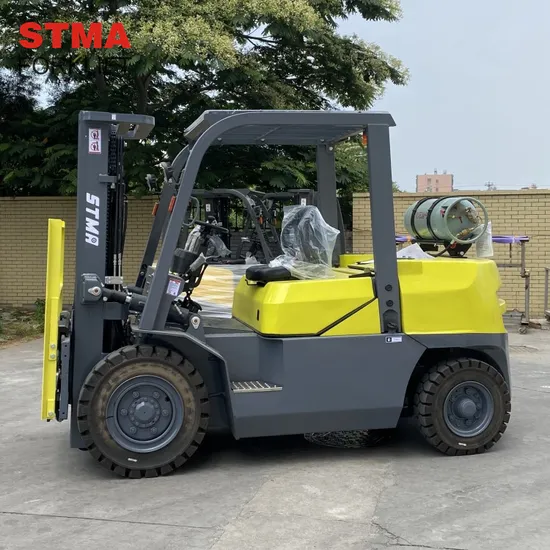 Chariot élévateur chinois Stma 5 tonnes GPL 5 000 kg Propane intérieur à contrepoids avec moteur à essence